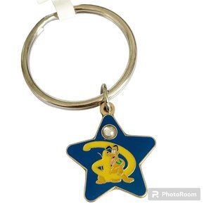 Vintage Disney Pluto Dog Keychain Keyring Disneyana Fab 5 Signed Disney Dogs
